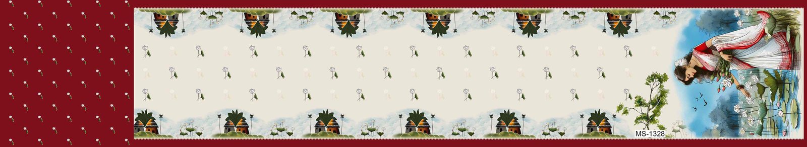 Digital Printing Saree Design 2