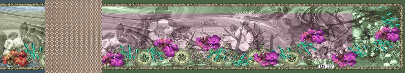 Digital Printing Saree Design 9