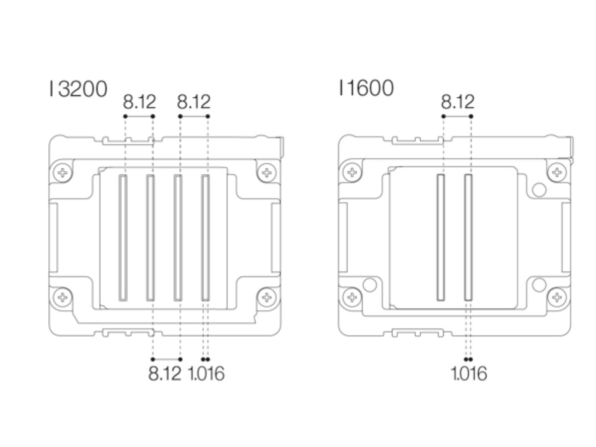 I3200 / I1600 Nozzle Diagram